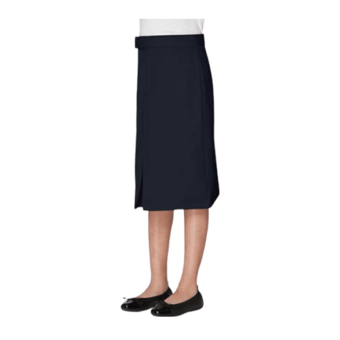 Le Monde French Immersion - Girl's / Women's Below The Knee Kick Pleat Skirt