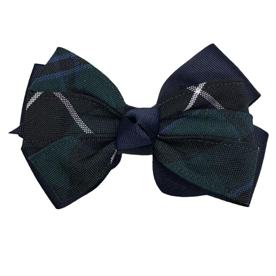 Large Pinwheel Bow - Plaid P90