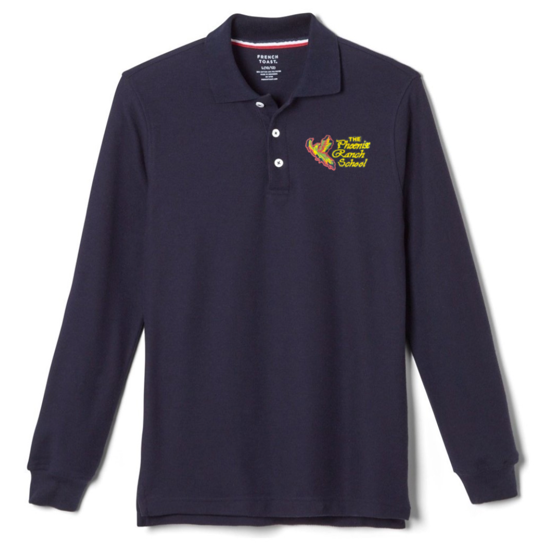 Phoenix Ranch School - Long Sleeve Pique Polos - Adult