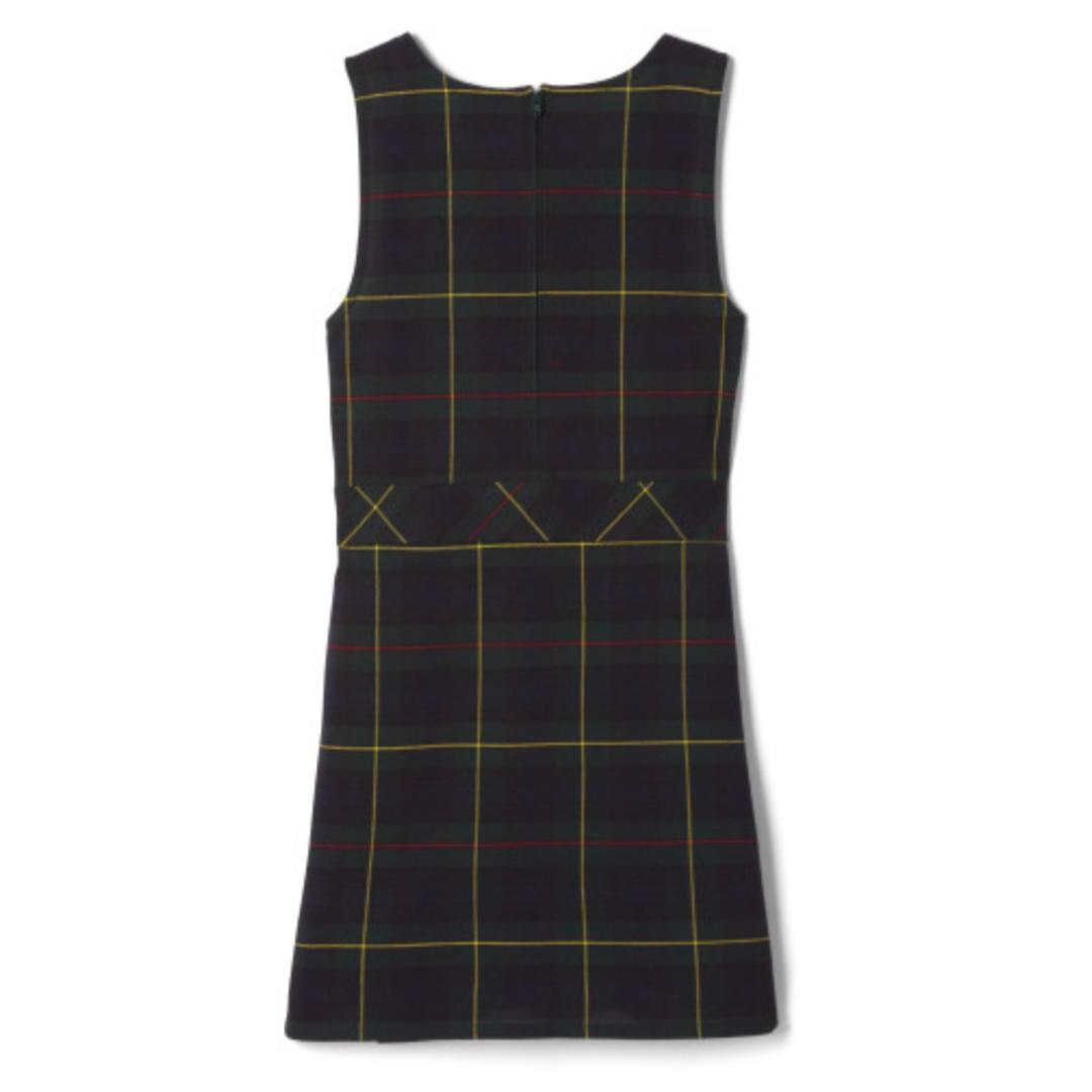 Arete Hall - French Toast Girl's Plaid Box Pleat Jumpers - K-2nd