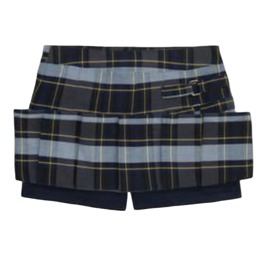 Garden Montessori School - Girl's Plaid Pleated 2-Tab Scooter