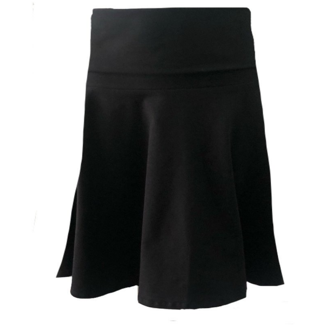 Modesty Rollover Skirt - Juniors - Black