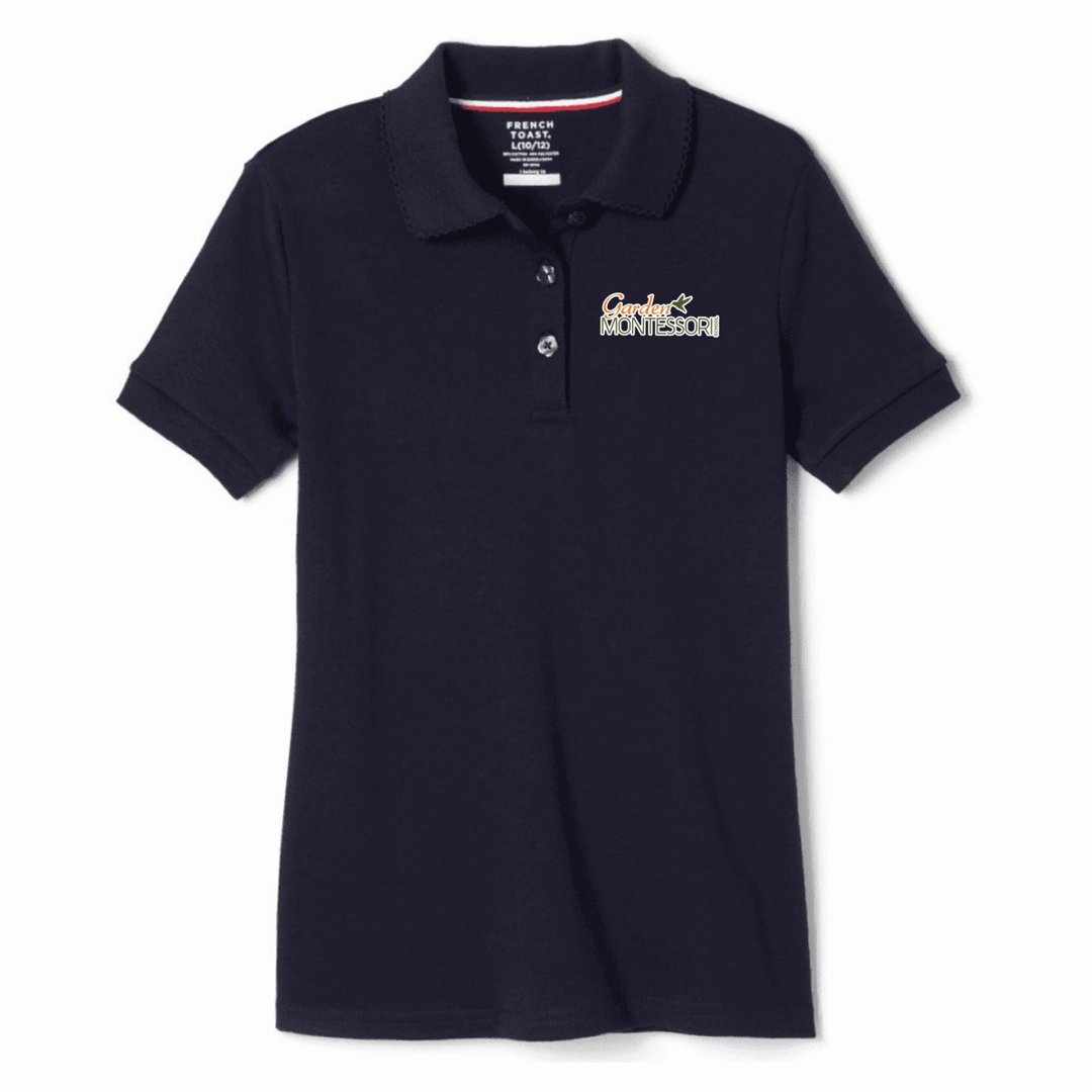 Garden Montessori School - Girl's Short Sleeve Picot Collar Polos