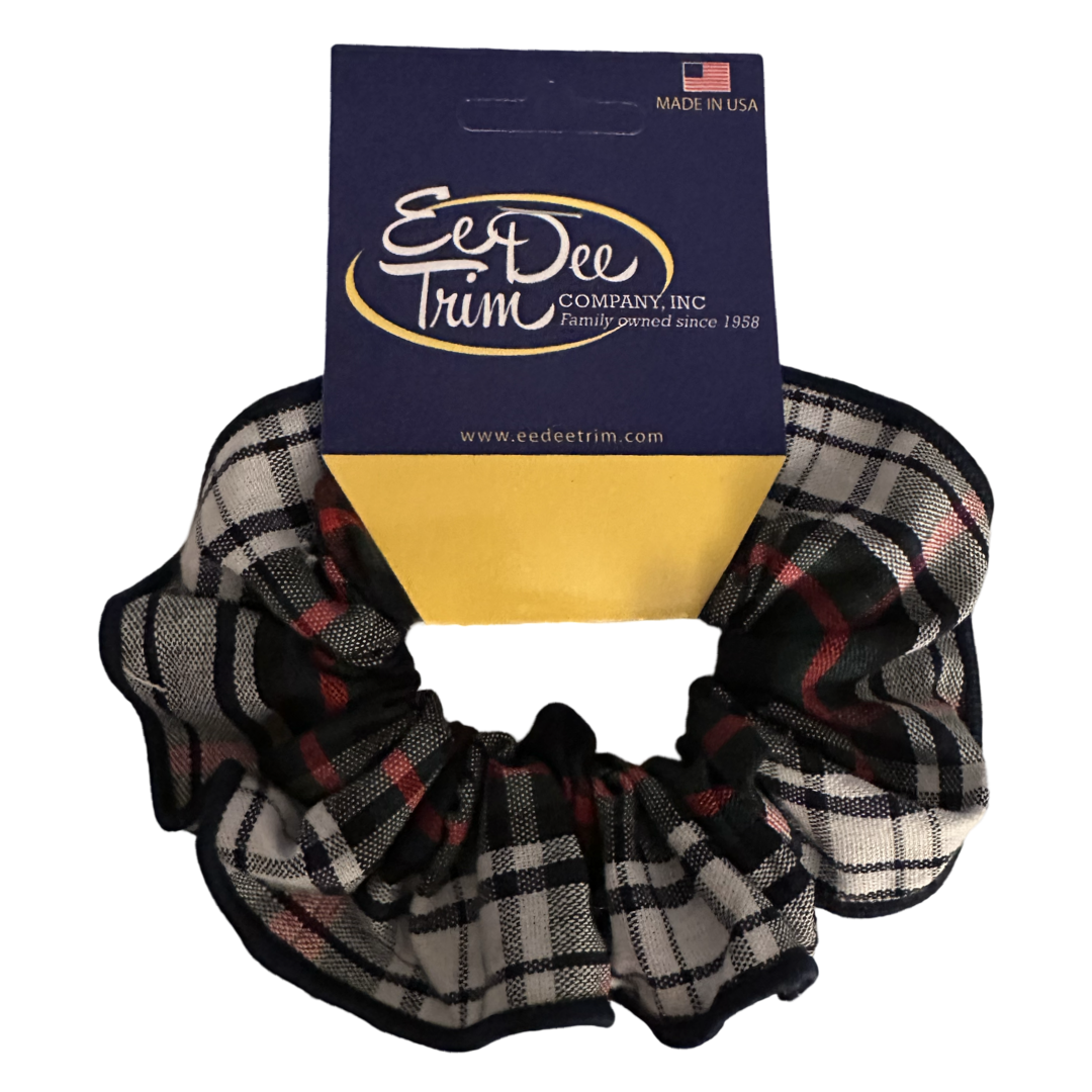 Scrunchie with Merrowed Edge - Plaid P49