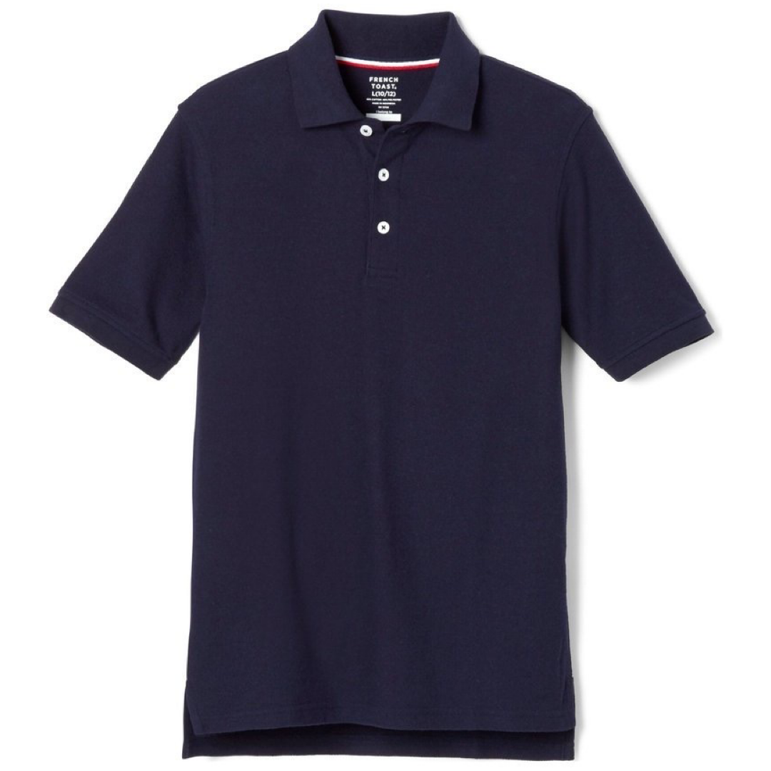 French Toast Adult Short Sleeve Pique Polo