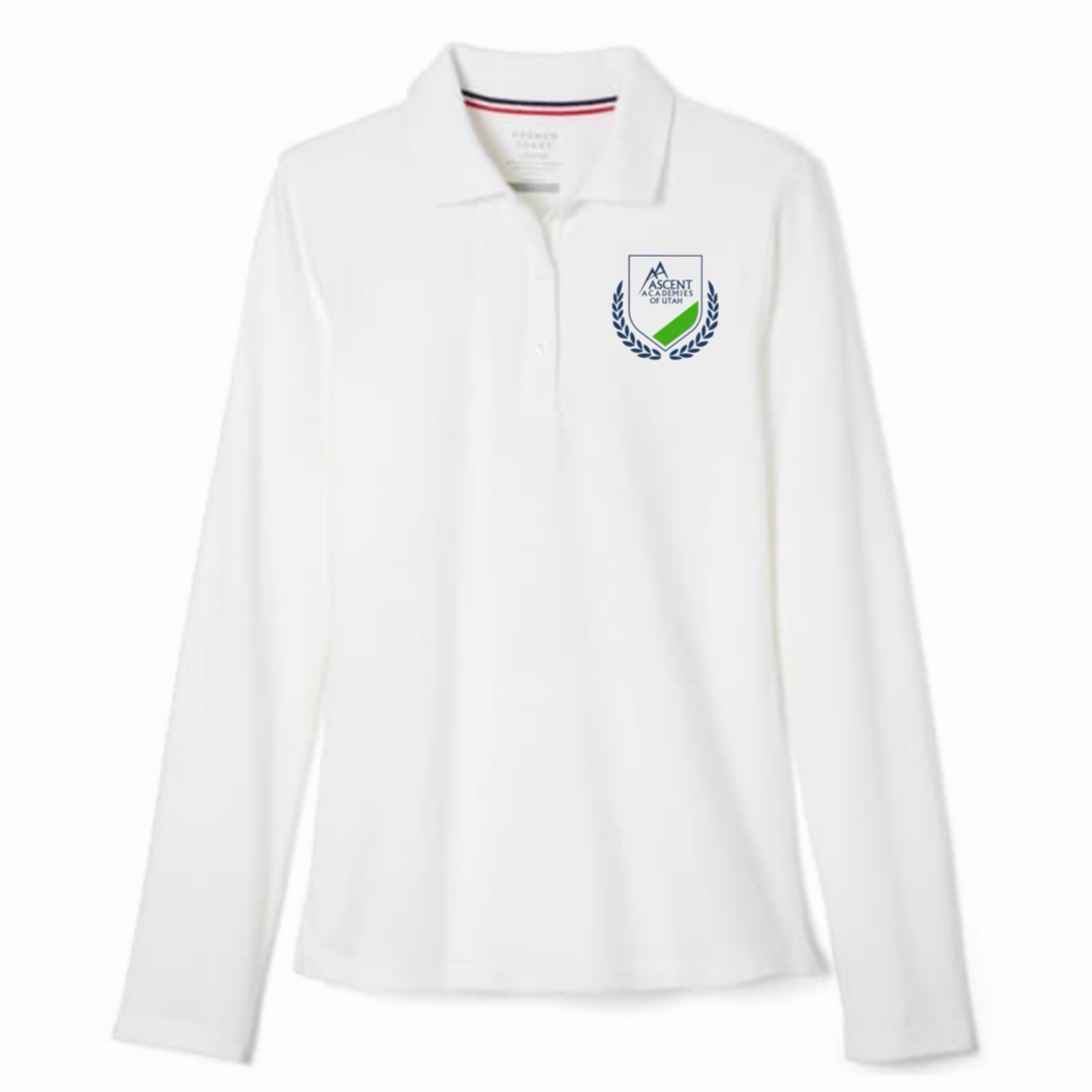 Ascent - Girl's / Young Women's Long Sleeve Stretch Piqué Polo - All Grades