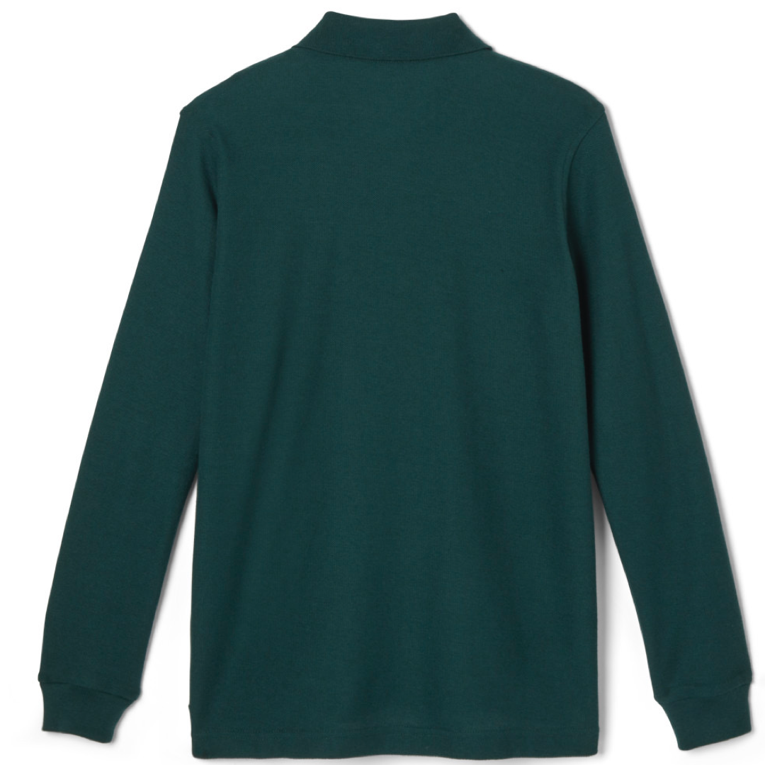 French Toast Adult Long Sleeve Pique Polo