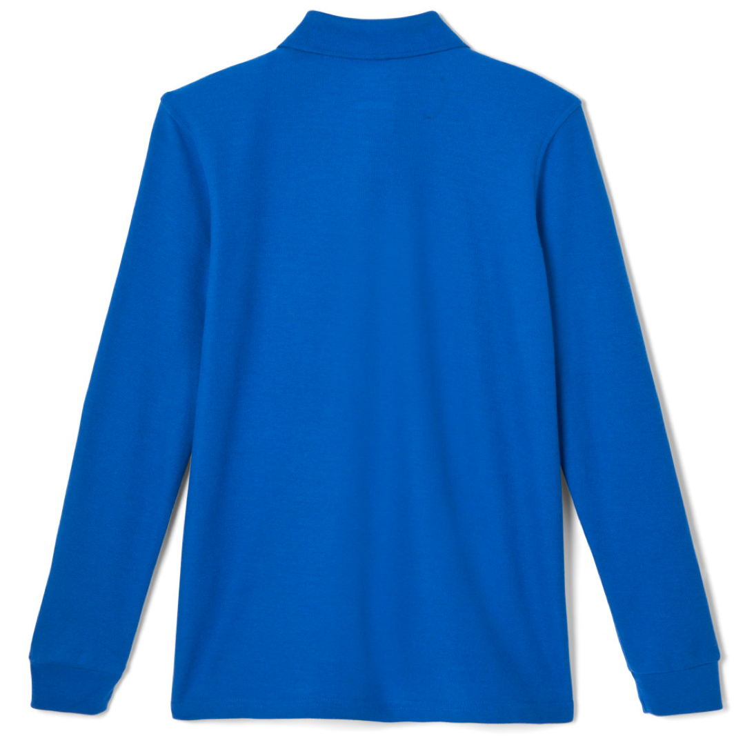 French Toast Adult Long Sleeve Pique Polo