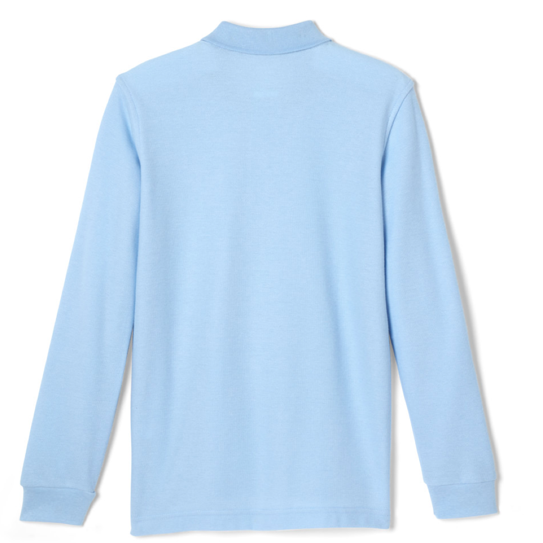 French Toast Adult Long Sleeve Pique Polo