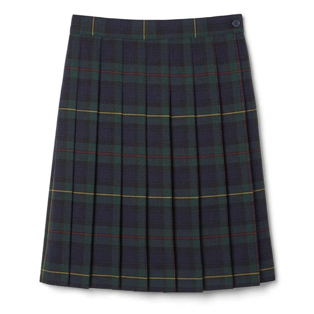 Arete Hall - Girl's Plaid Pleated Skirt To The Knee - Gr. 3-12