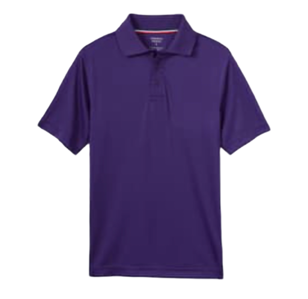 French Toast Adult Short Sleeve Moisture Wicking Polo