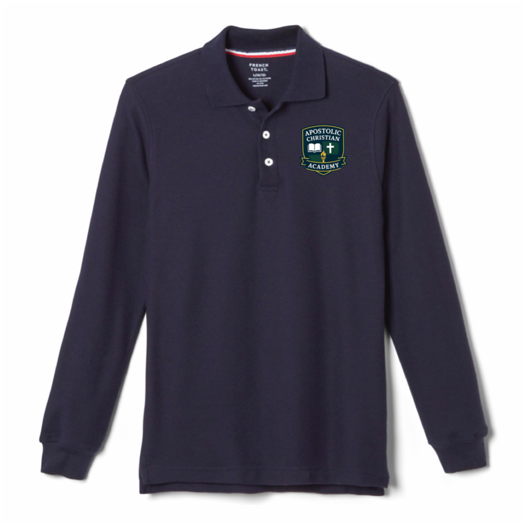 Apostolic - Co-Ed Youth / Adult Long Sleeve Pique Polo - K-12th