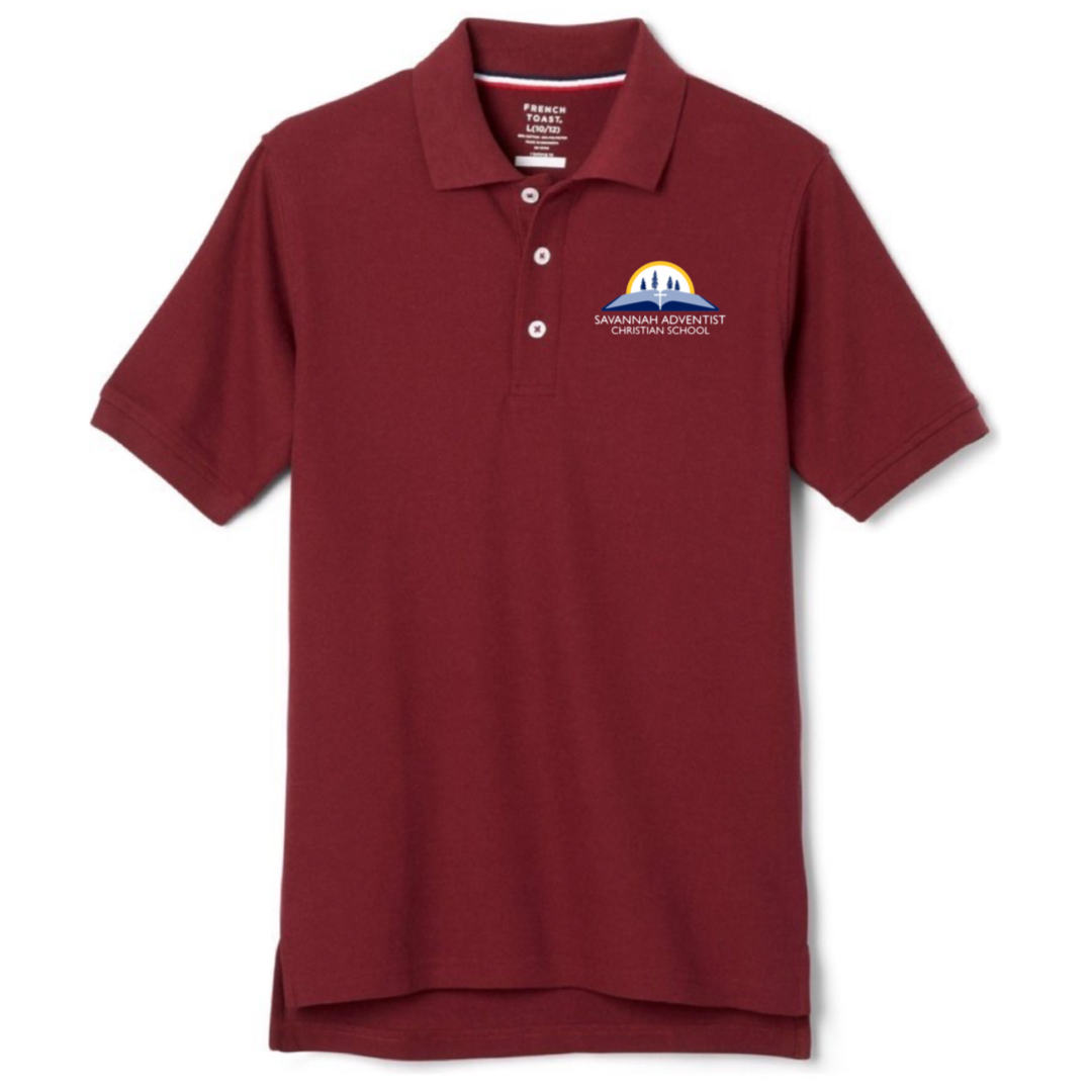 Savannah Adventist Christian - Co-Ed Adult Short Sleeve Pique Polo