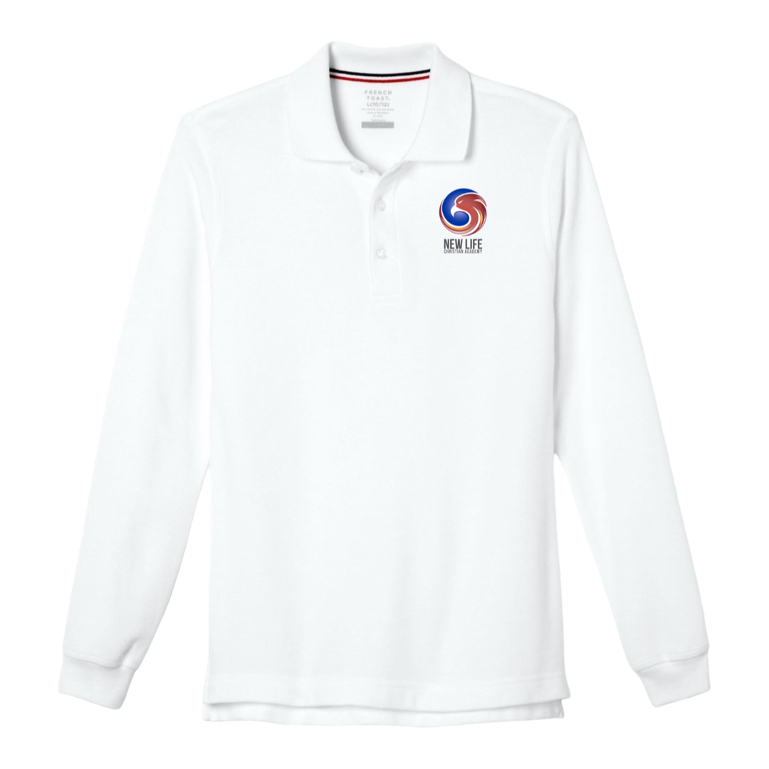 New Life Christian Academy-TX - Co-Ed Youth / Adult Long Sleeve Pique Polos
