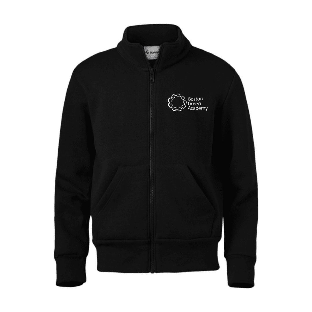 Boston Green Academy Grade 8 Full Zip Mock Neck Sweatshirt - Kids