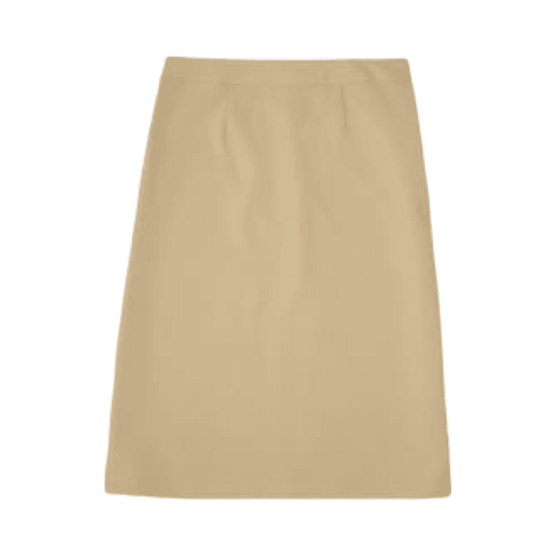 Below The Knee Kick Pleat Skirt