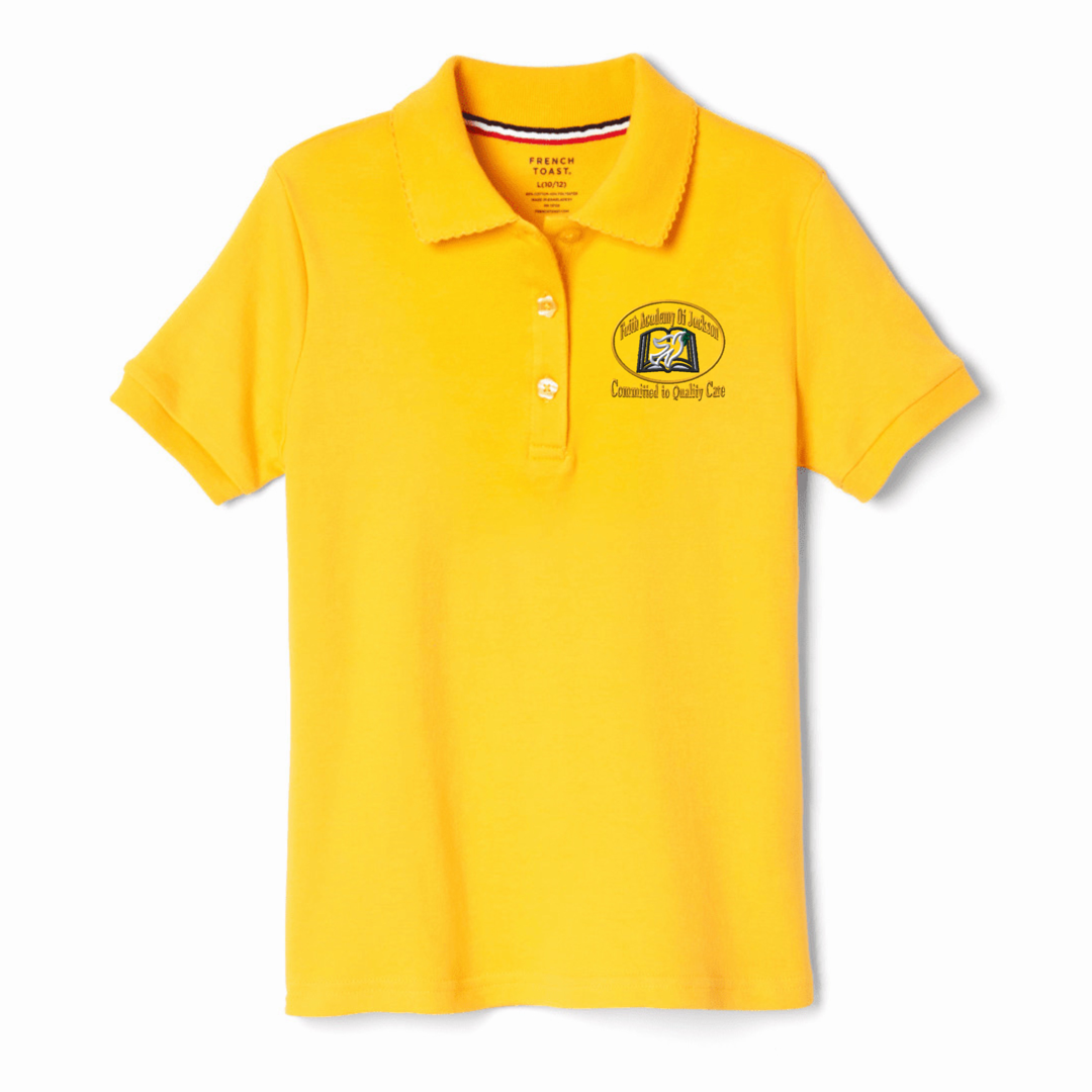 Faith Academy - Girl's Short Sleeve Picot Collar Polos