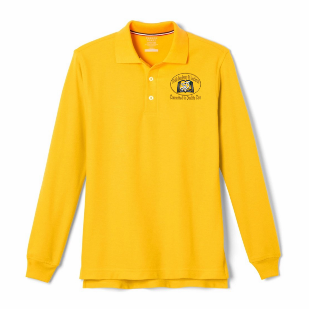 Faith Academy - Co-Ed Youth Long Sleeve Pique Polo