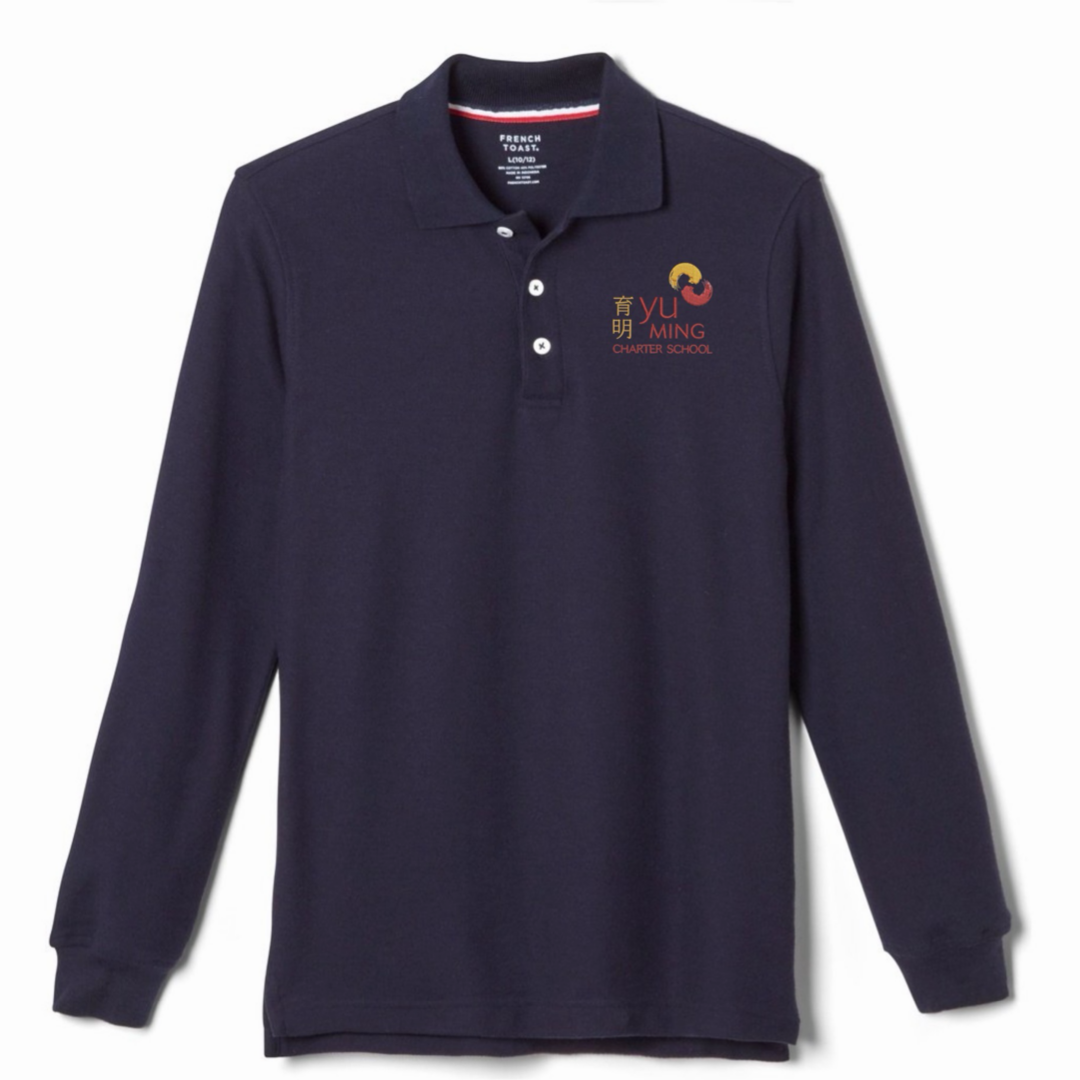 Yu Ming Charter - Youth / Adult Co-Ed Long Sleeve Pique Polos