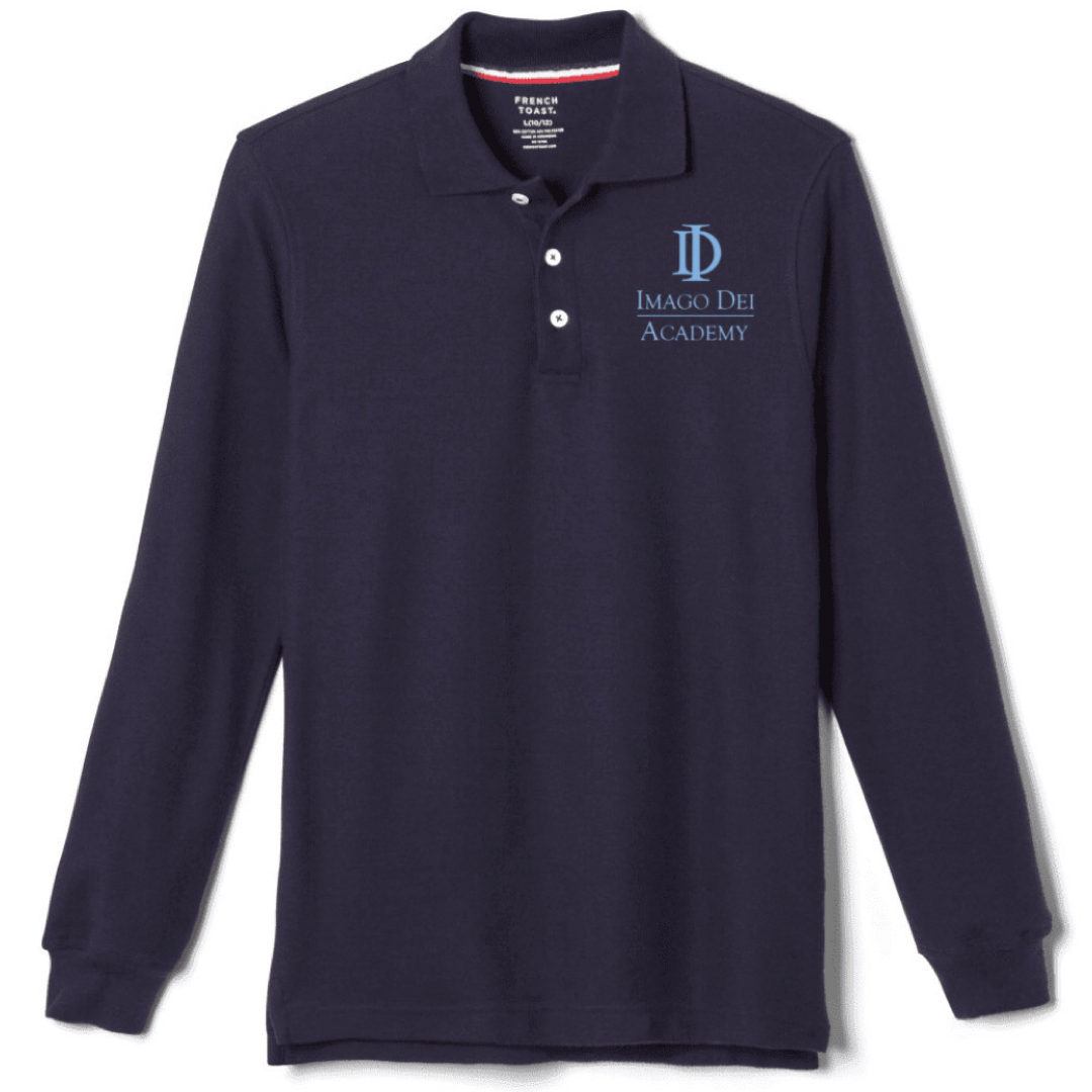 Imago Dei Academy - Co-Ed Youth Long Sleeve Piqué Polo