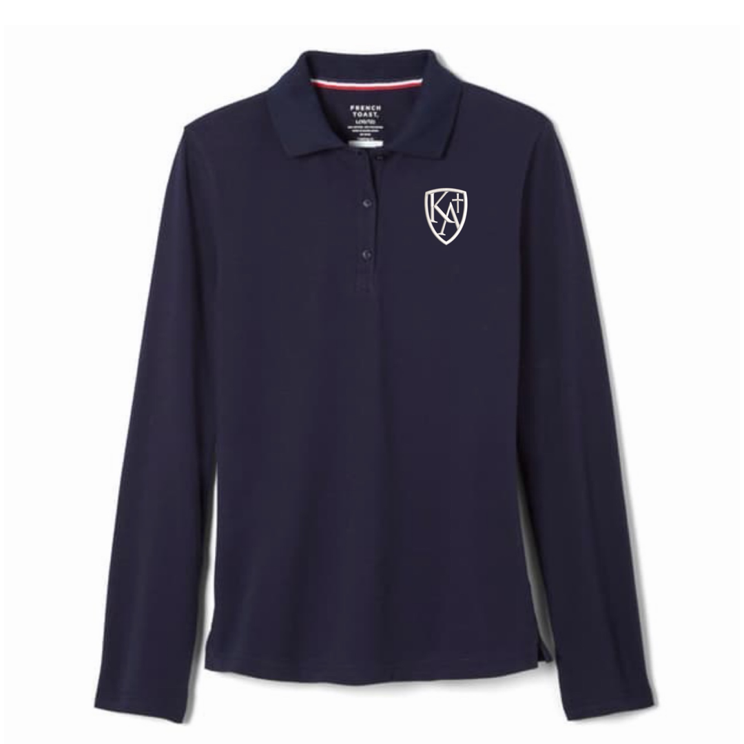 Kings Academy Christian School - Girl's / Young Women's Long Sleeve Stretch Piqué Polo