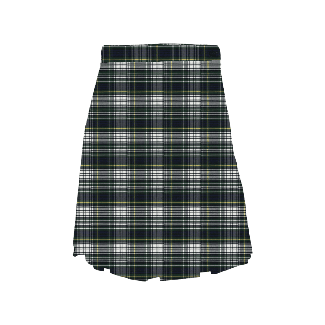 Plaid Polycot Box Pleat Skirt - Plus Size - P35