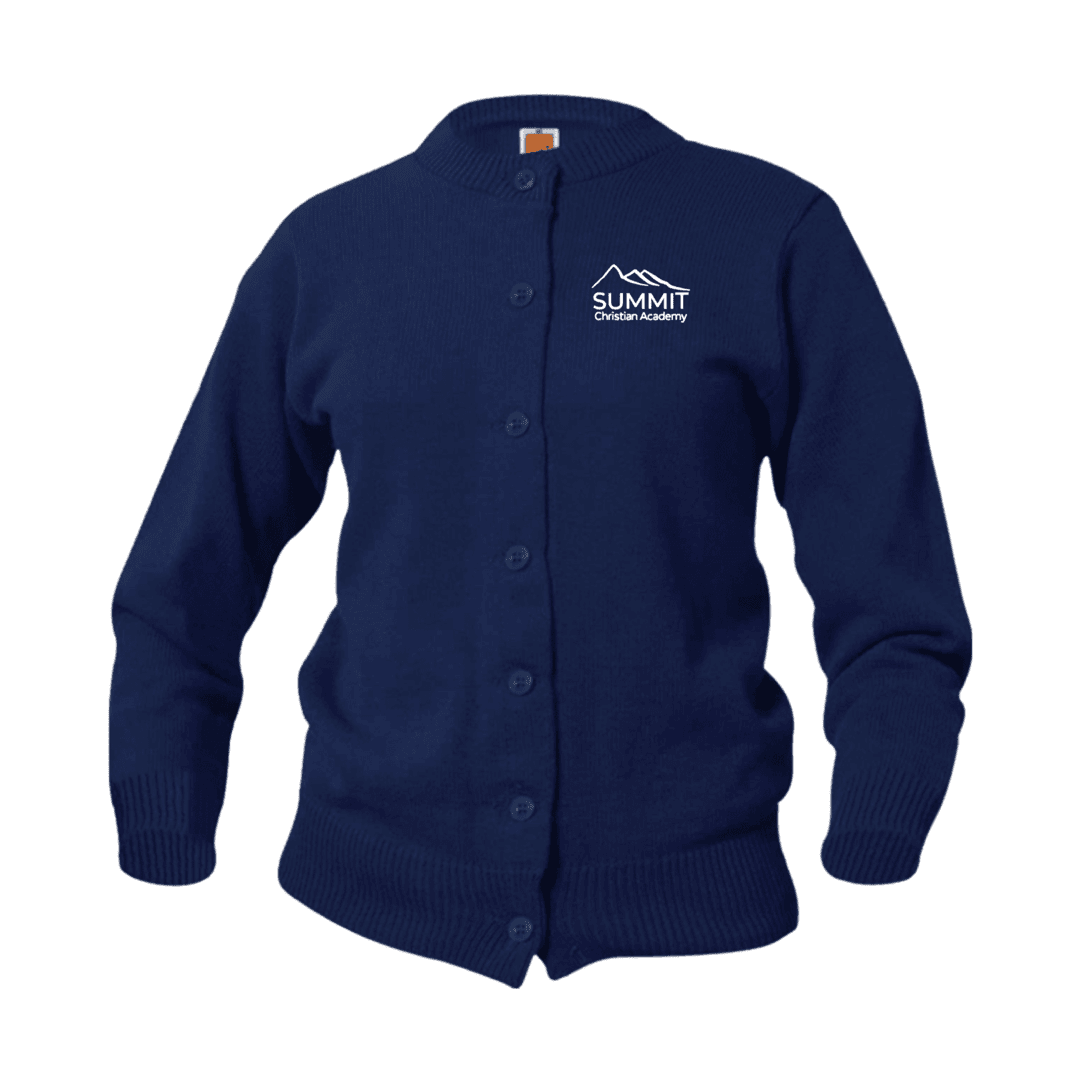 Summit Christian Academy - Crewneck Cardigan - Girls / Women