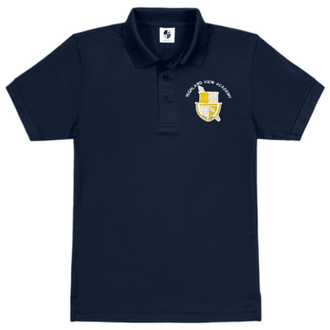 Highland View Academy - Youth / Adult Short Sleeve Performance Polo
