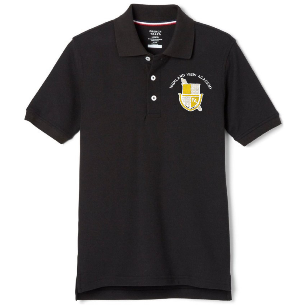 Highland View Academy - Co-Ed Youth / Adult Short Sleeve Pique Polos