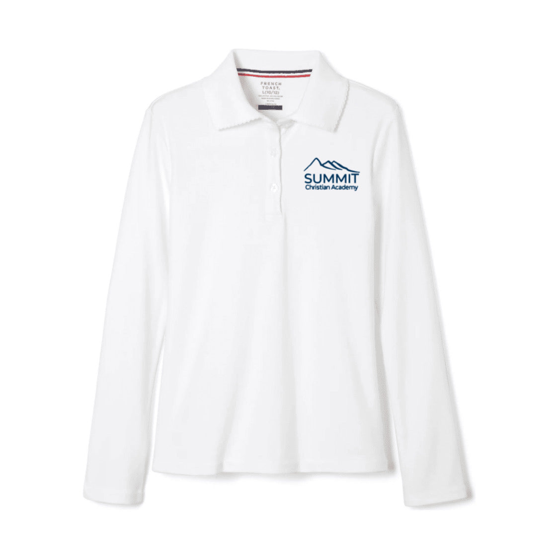 Summit Christian Academy - Girl's Long Sleeve Picot Collar