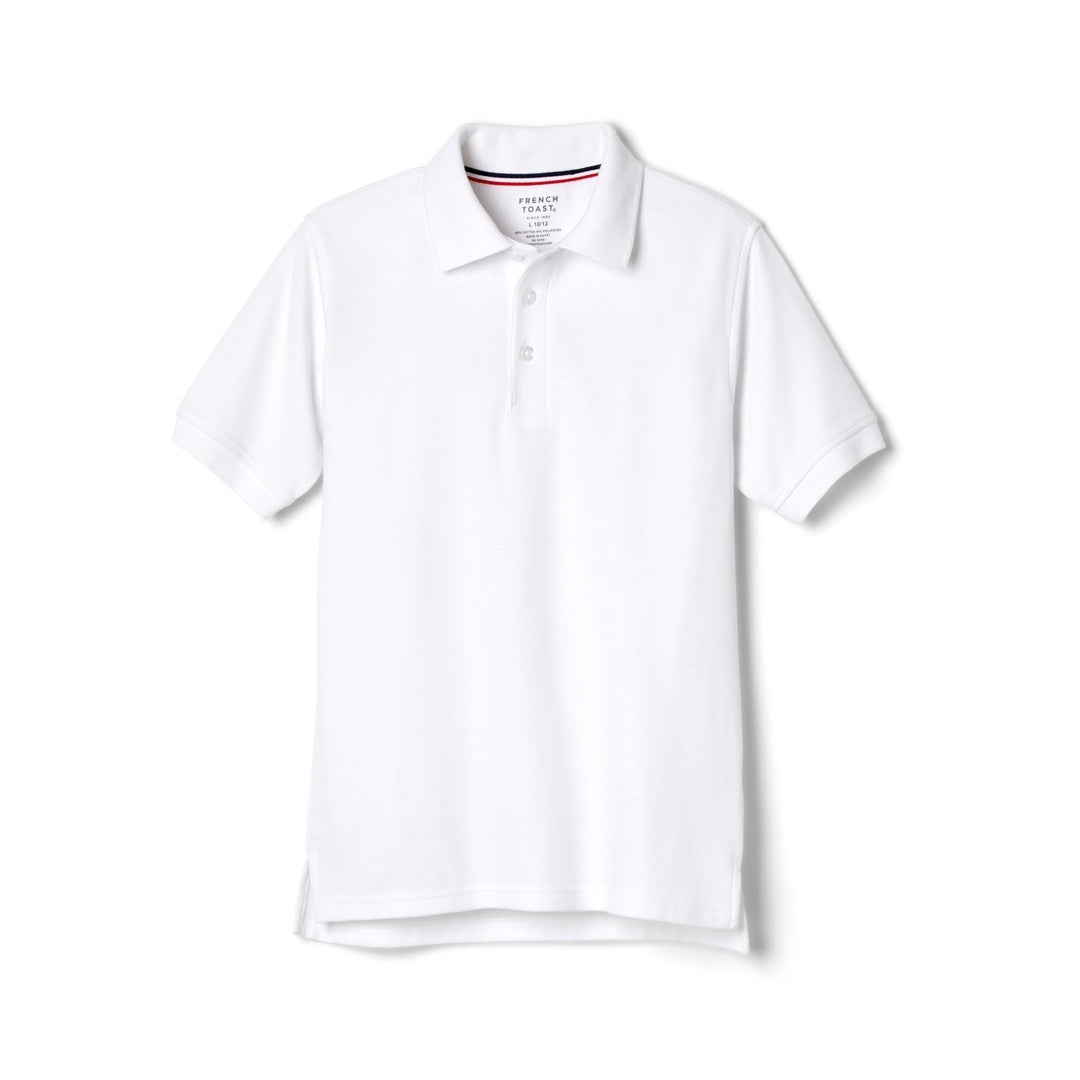 White Horse Academy - Boys Short Sleeve White Polo - Kids