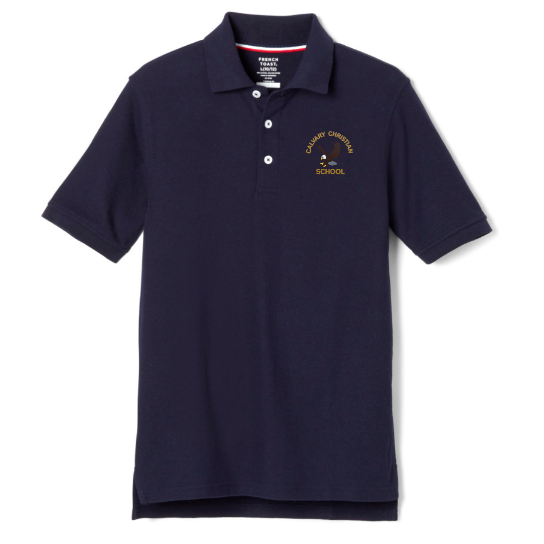Calvary Christian School - CA - Boy's / Young Men's Short Sleeve Pique Polos