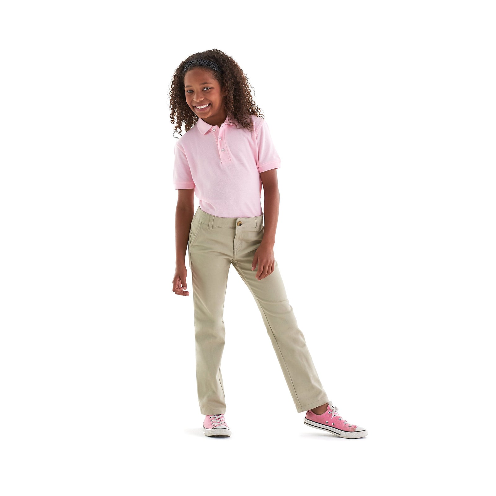 Jackson Walnut Park - Girls Stretch Twill Straight Leg Pants