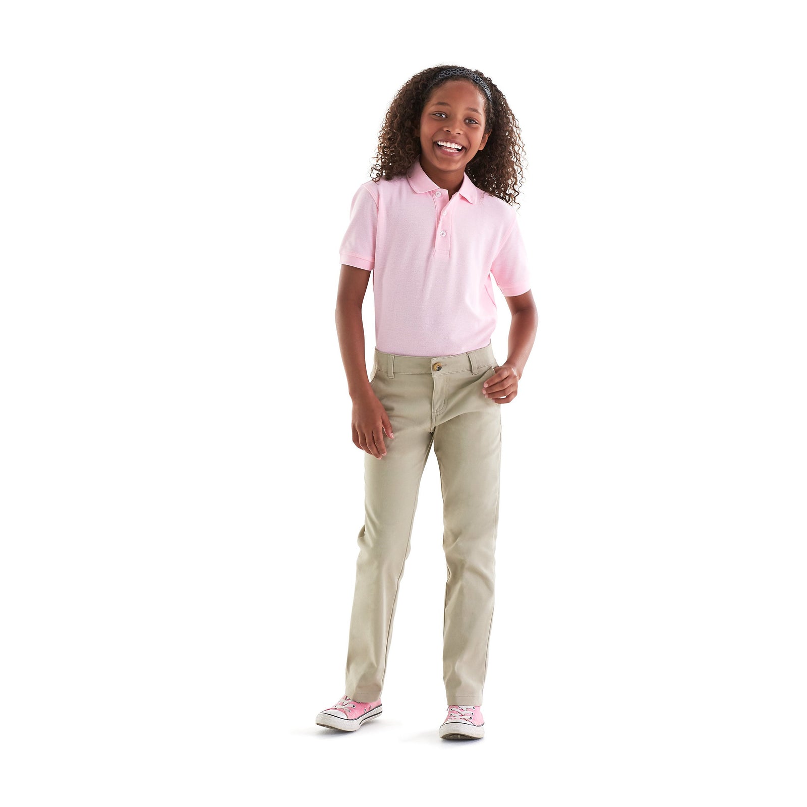 Jackson Walnut Park - Girls Stretch Twill Straight Leg Pants