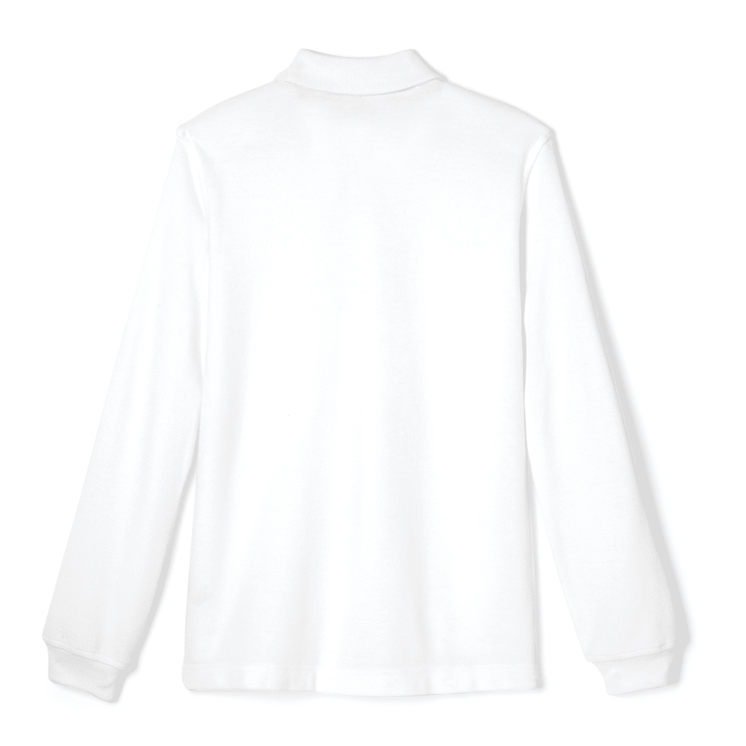 White Horse Academy - Boy's Long Sleeve White Polo - Kids