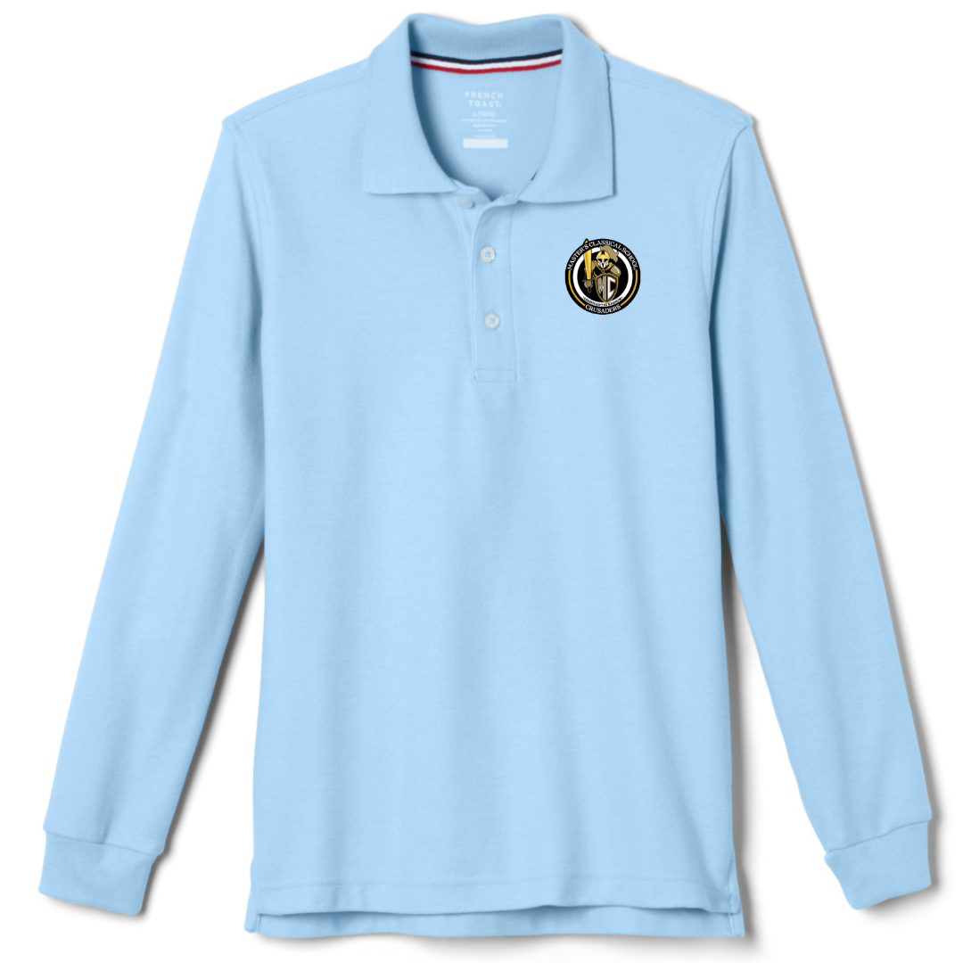 The Masters Class - Youth / Adult Co-Ed Long Sleeve Pique Polos