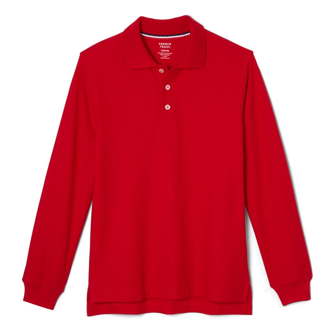 Toddler Long Sleeve Pique Polo