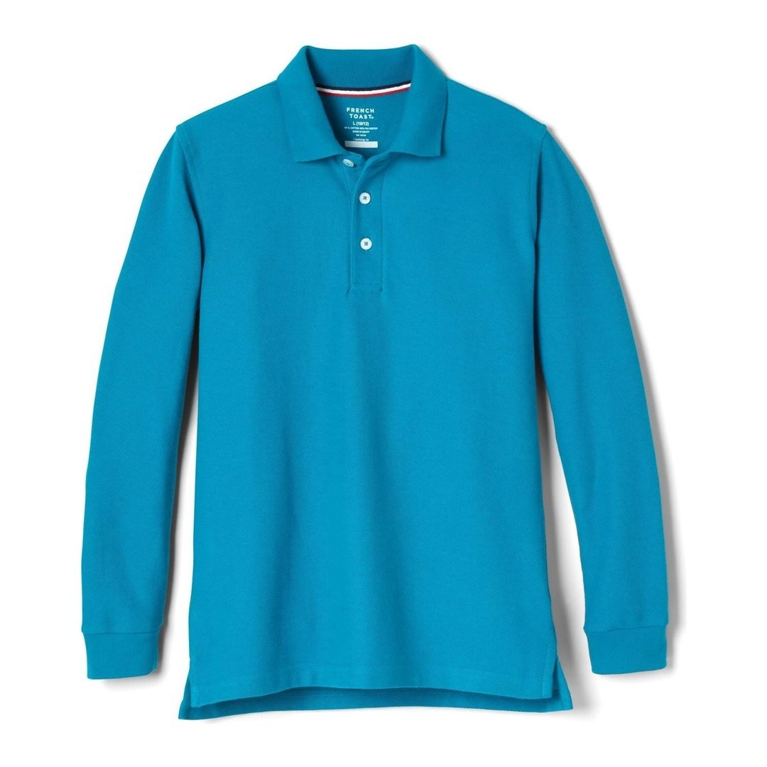 Long Sleeve Pique Polo