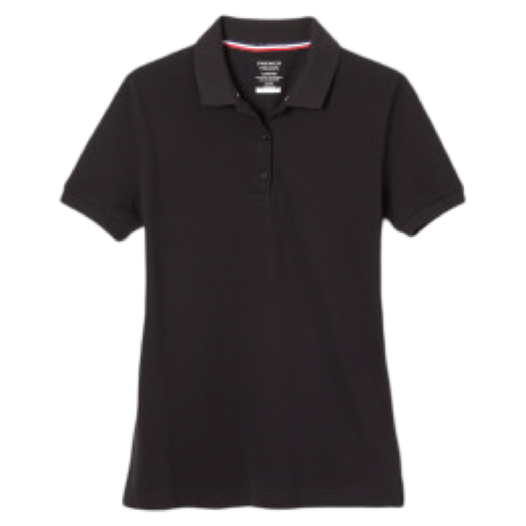 Girl's Short Sleeve Stretch Pique Polo