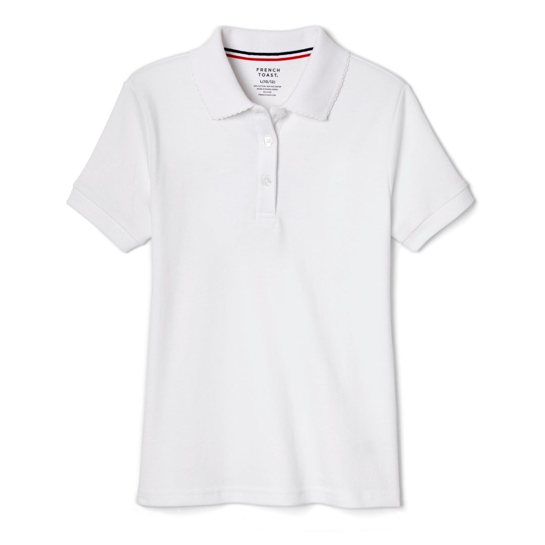 White Horse Academy - Girl's Short Sleeve Picot Collar