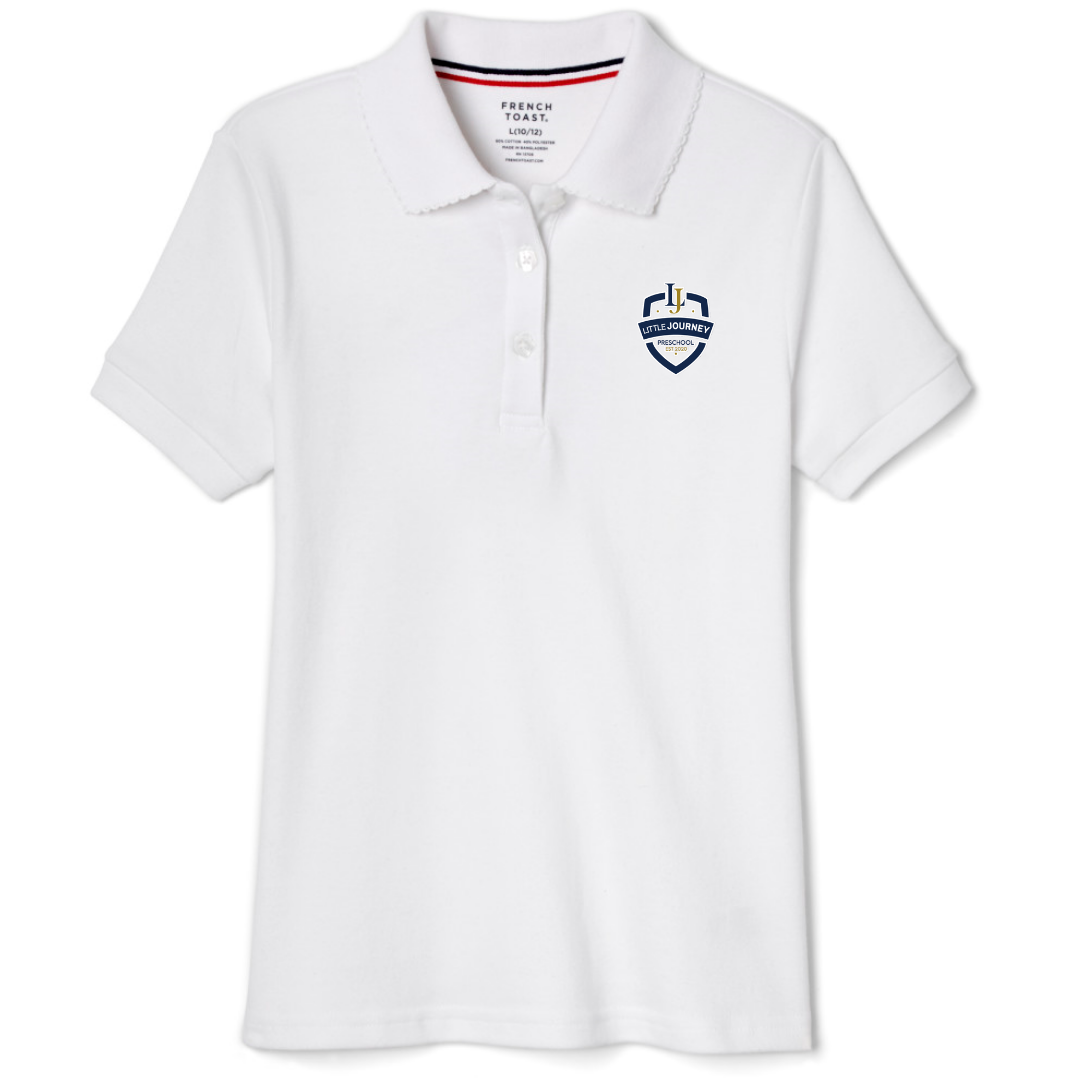 Little Journey Preschool - Girl's Short Sleeve Picot Collar Polo