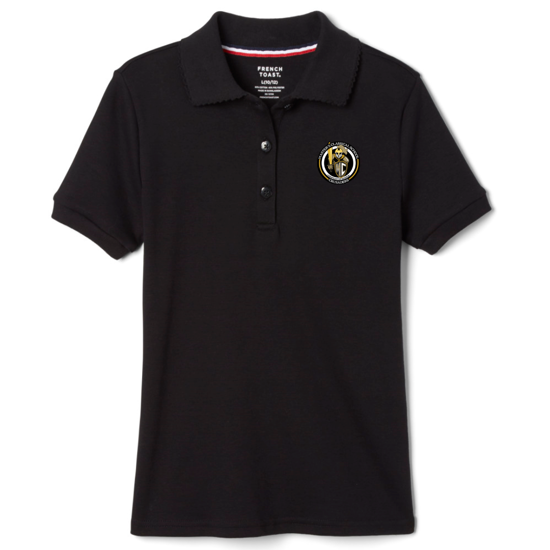 The Masters Class - Girl's Short Sleeve Picot Collar Polos