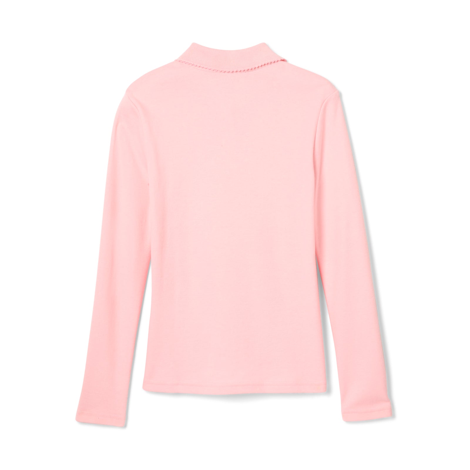 French Toast Toddler Long Sleeve Interlock Polo with Picot Collar