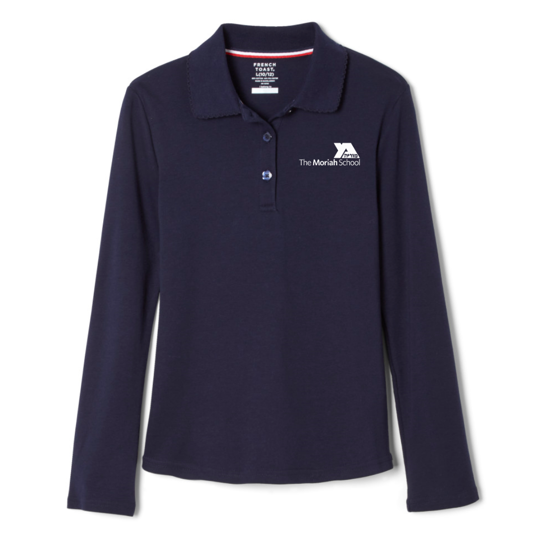 MORIAH - Girl's Long Sleeve Picot Collar Polos