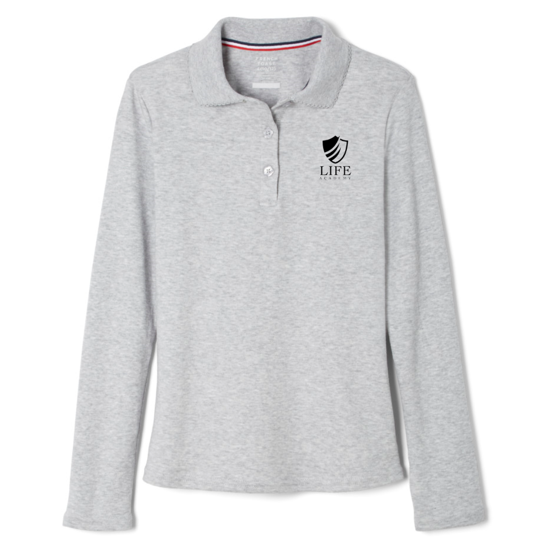 Life Academy - IN - Girl's Long Sleeve Picot Collar Polo