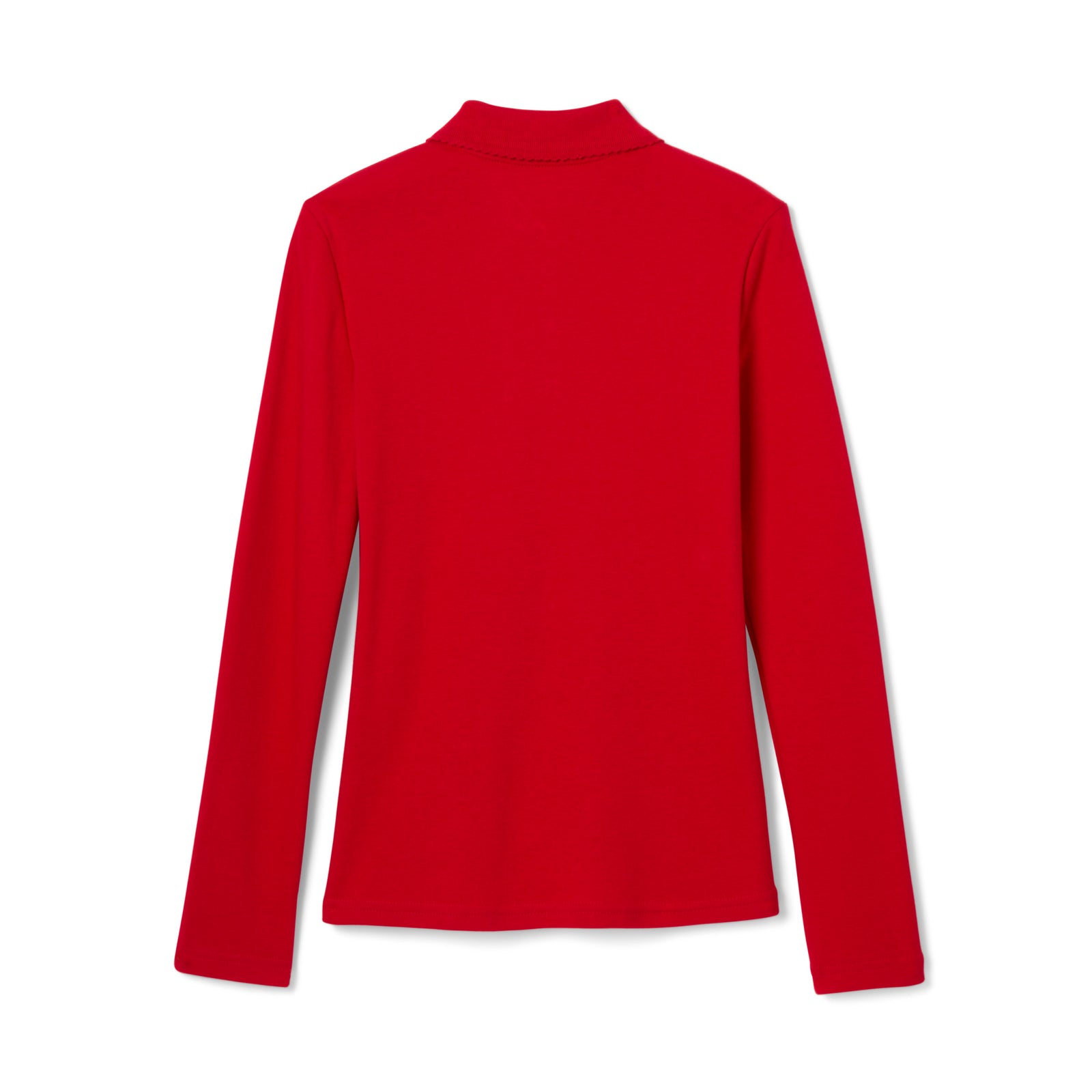 French Toast Toddler Long Sleeve Interlock Polo with Picot Collar