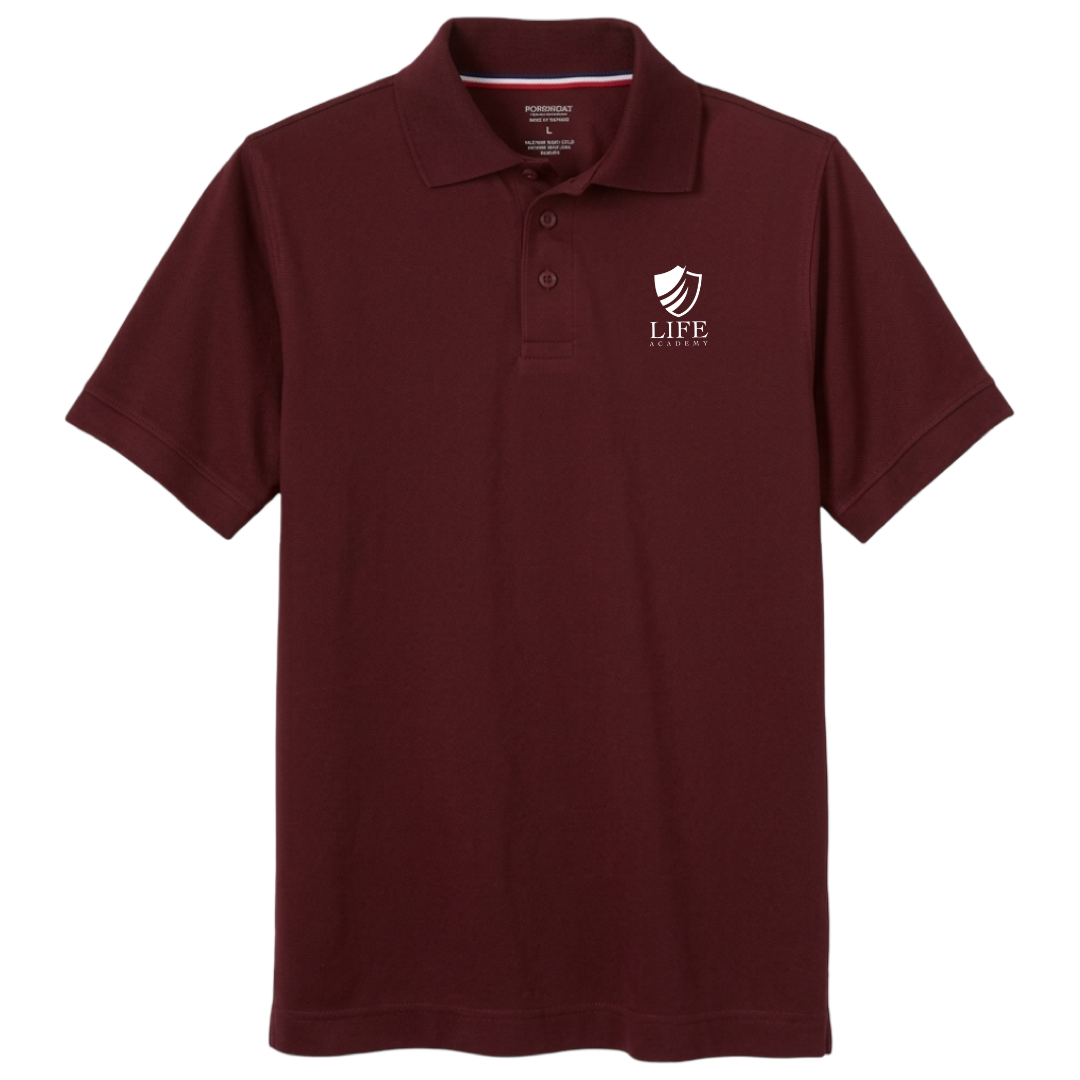 Life Academy -IN - Youth / Adult Co-Ed Short Sleeve Moisture Wicking Polo
