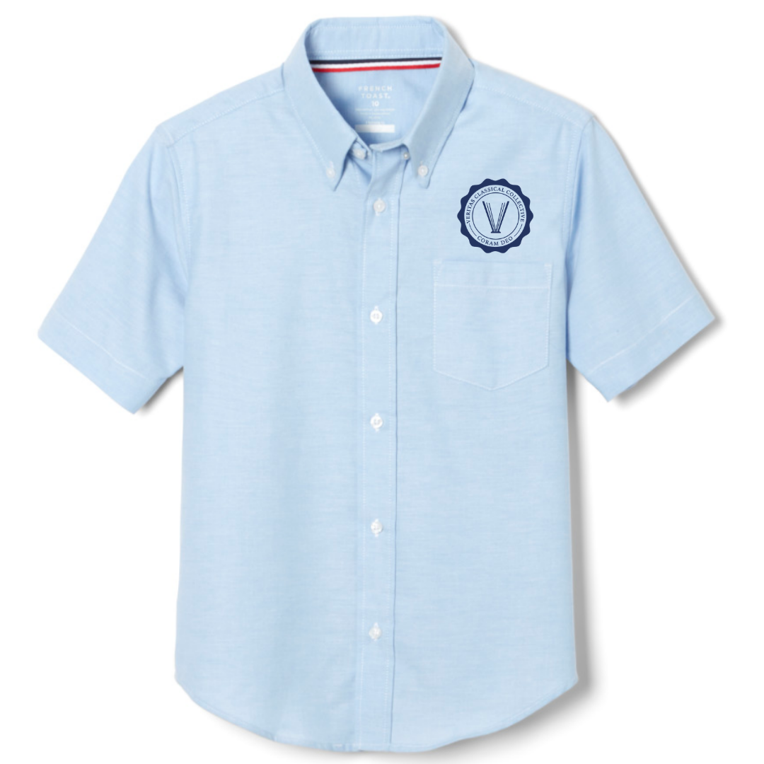 Veritas Classical - AR - Boy's / Young Men's Short Sleeve Oxford Shirt - All Grades