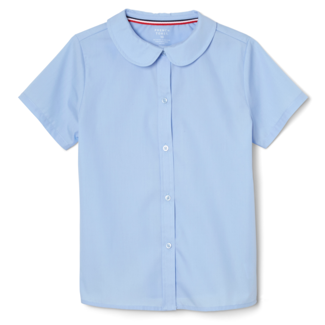 St. Peter Lutheran - Girl's Short Sleeve Peter Pan Blouse - No Logo