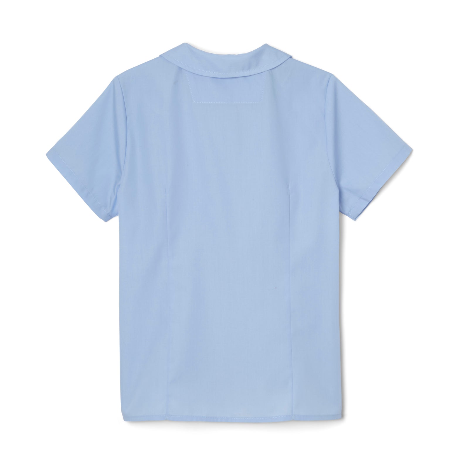 New Life - Girl's Short Sleeve Peter Pan Blouse - No Logo